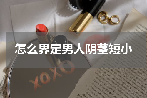 怎么界定男人阴茎短小
