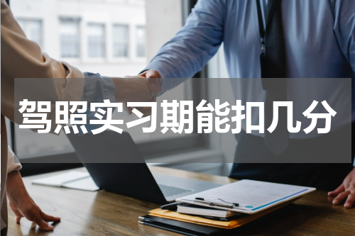 驾照实习期能扣几分