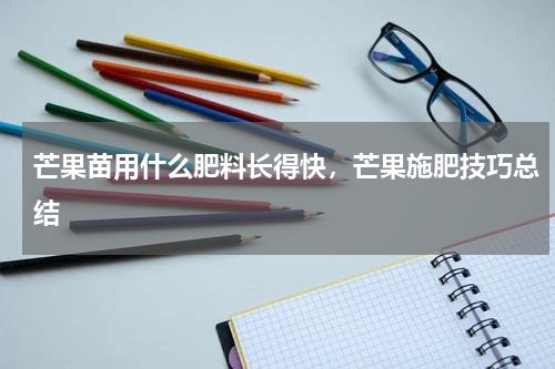 芒果苗用什么肥料长得快，芒果施肥技巧总结