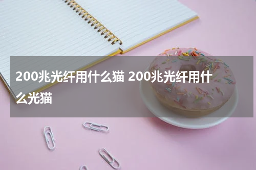 200兆光纤用什么猫 200兆光纤用什么光猫