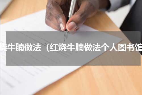红烧牛腩做法（红烧牛腩做法个人图书馆）