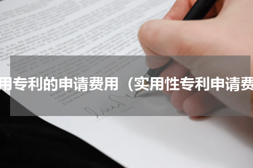 实用专利的申请费用（实用性专利申请费）