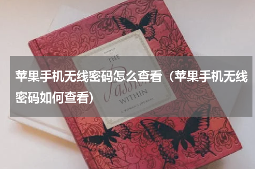 苹果手机无线密码怎么查看（苹果手机无线密码如何查看）