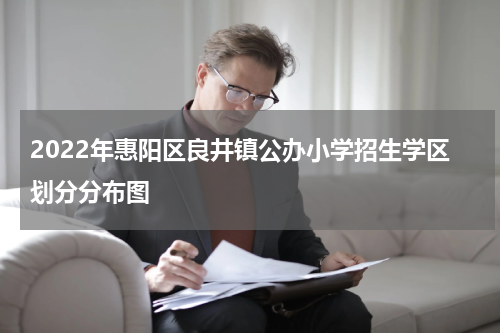 2022年惠阳区良井镇公办小学招生学区划分分布图
