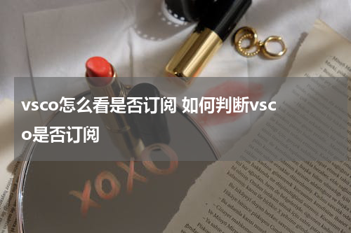 vsco怎么看是否订阅 如何判断vsco是否订阅